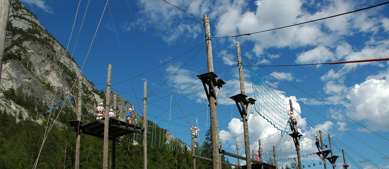 Tagesprogramm Hochseilgarten & Zipline