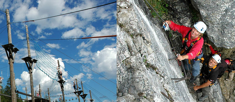 Hochseilgarten Klettersteig Weekend