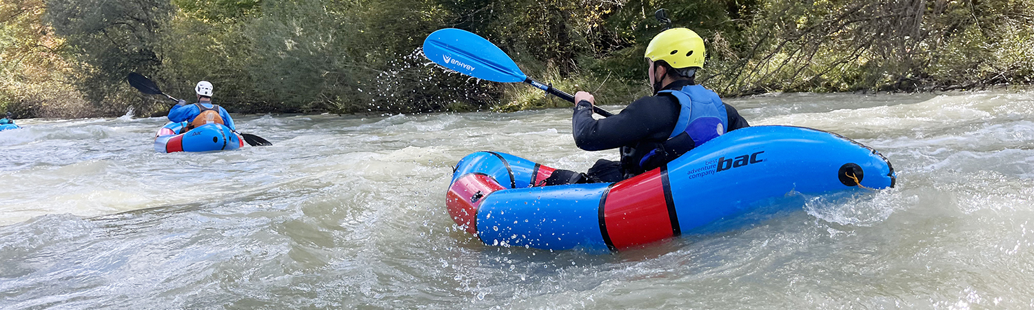 Packraft Tour auf der enns bei Schladming in Österreich